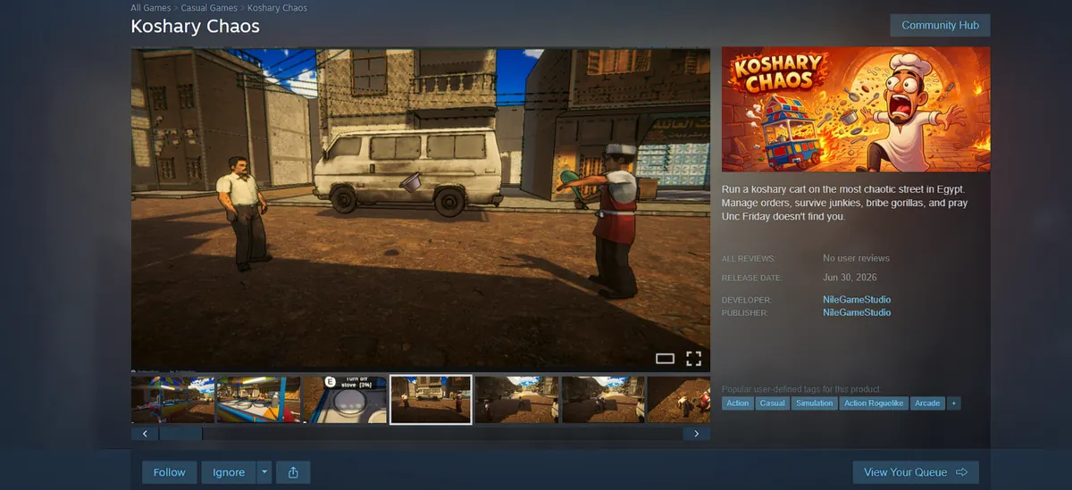 Koshary Chaos — Published on Steam